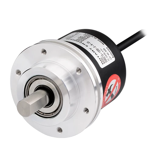 E58SC Серия Энкодеры инкрементальные в корпусе Ø58мм (с выступающим валом и зажимным фланцем)